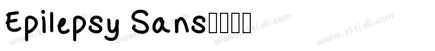 Epilepsy Sans字体转换